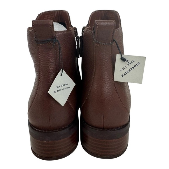 NWT! Cole Haan W26414 Sz 9 Womens River Chelsea Boot Waterproof Sequoia Leather - Picture 8 of 13